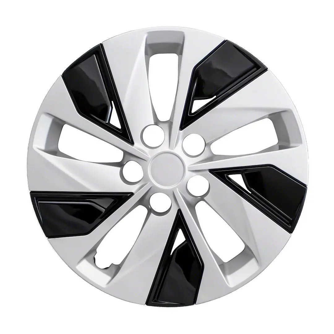 Coast2coast Iwc53816sb Wheel Covers | 16 Inch | 5 Split Spoke | Silver/ Black | Plastic | Set Of 4 | Oem-Style Fit | Durable Abs Construction | Fits Many 16" Steel Wheels On Toyota Camry, Honda Accord, Ford Fusion 1