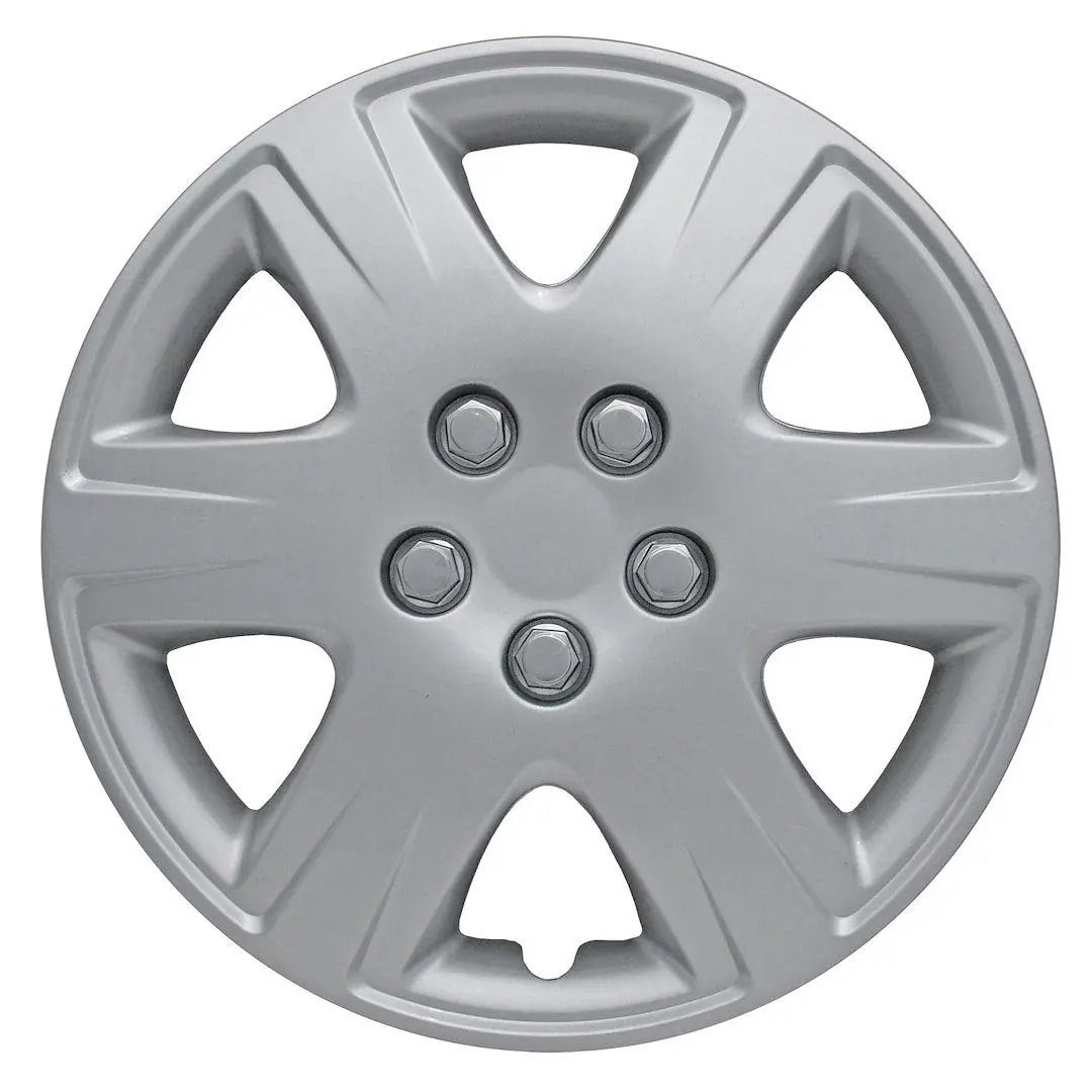 Coast2coast Iwc42215s Wheel Covers | 15 Inch | 6 Spoke | Silver | Plastic | Set Of 4 | Spring Steel Clip | Oem-Style Fit | Durable Abs Construction | Fits Many 15" Steel Wheels On Honda, Toyota, Ford, Nissan 1