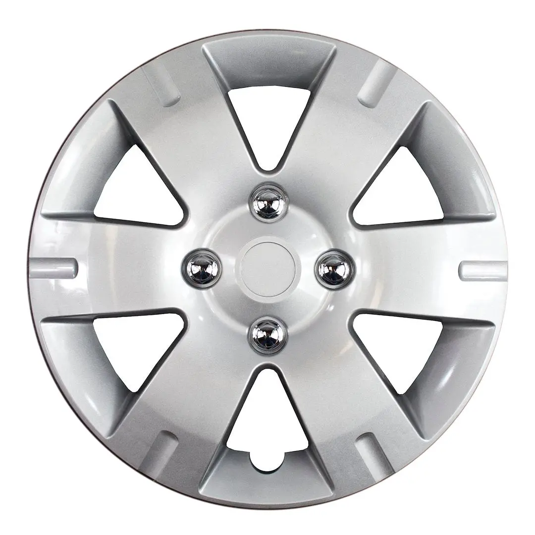 Coast2coast Iwc43615s Wheel Covers | 15 Inch | 6 Spoke | Silver | Plastic | Set Of 4 | Standard Leg | Oem-Style Fit | Durable Abs Construction | Fits Many 15" Steel Wheels On Honda, Toyota, Ford, Nissan 1