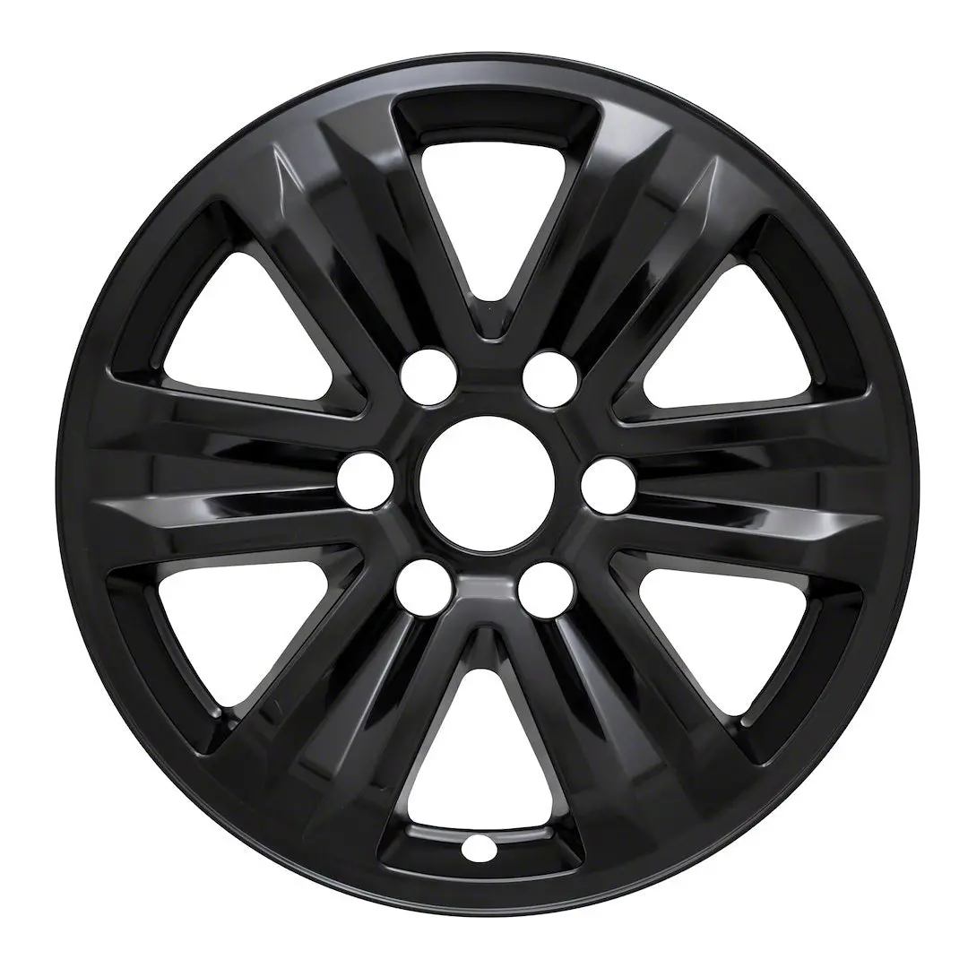 Coast2coast Iwcimp387blk Impostor Wheel Skins | Impostor | 17 Inch | 6 Spokes | Snap-On | Gloss Black | Abs Plastic | Set Of 4 | Oem-Style Fit | Durable Abs Construction | Fits Many 17" Oem Steel Wheels On Chevy, Ford, Dodge, Toyota 1