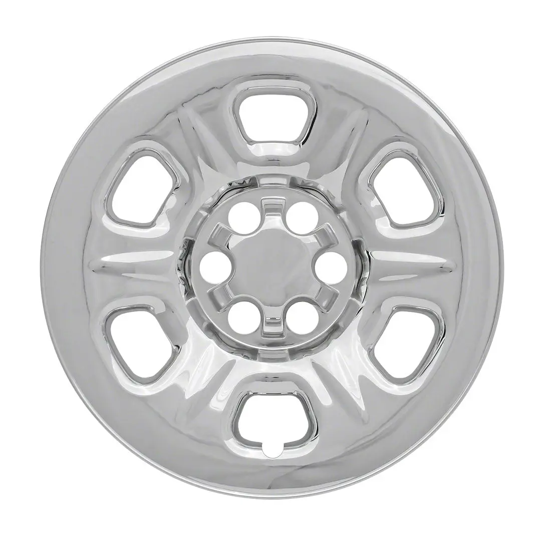 Coast2coast Iwcimp71x Impostor Wheel Skins | Impostor | 15 Inch | 6 Raised Dimpled Spokes | Snap-On | Chrome | Abs Plastic | Set Of 4 | Oem-Style Fit | Durable Abs Construction | Fits Many 15" Steel Wheels On Honda, Toyota, Ford, Nissan 1
