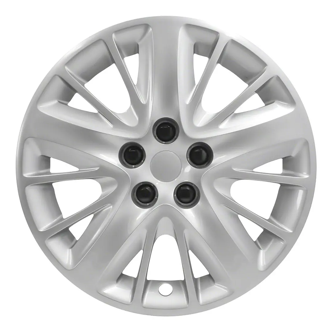Coast2Coast IWC47218S 18-Inch Silver Wheel Covers – 5-Spoke OEM-Style Design, ABS Plastic Lug Caps for SUVs and Trucks (Set of 4)