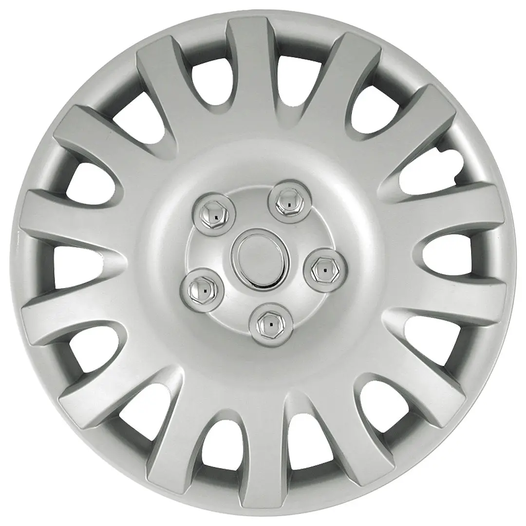 Coast2coast Iwcb883916s Wheel Covers | 16 Inch | 14 Spoke | Silver | Plastic | Set Of 4 | Standard Leg | Oem-Style Fit | Durable Abs Construction | Fits Many 16" Steel Wheels On Toyota Camry, Honda Accord, Ford Fusion 1