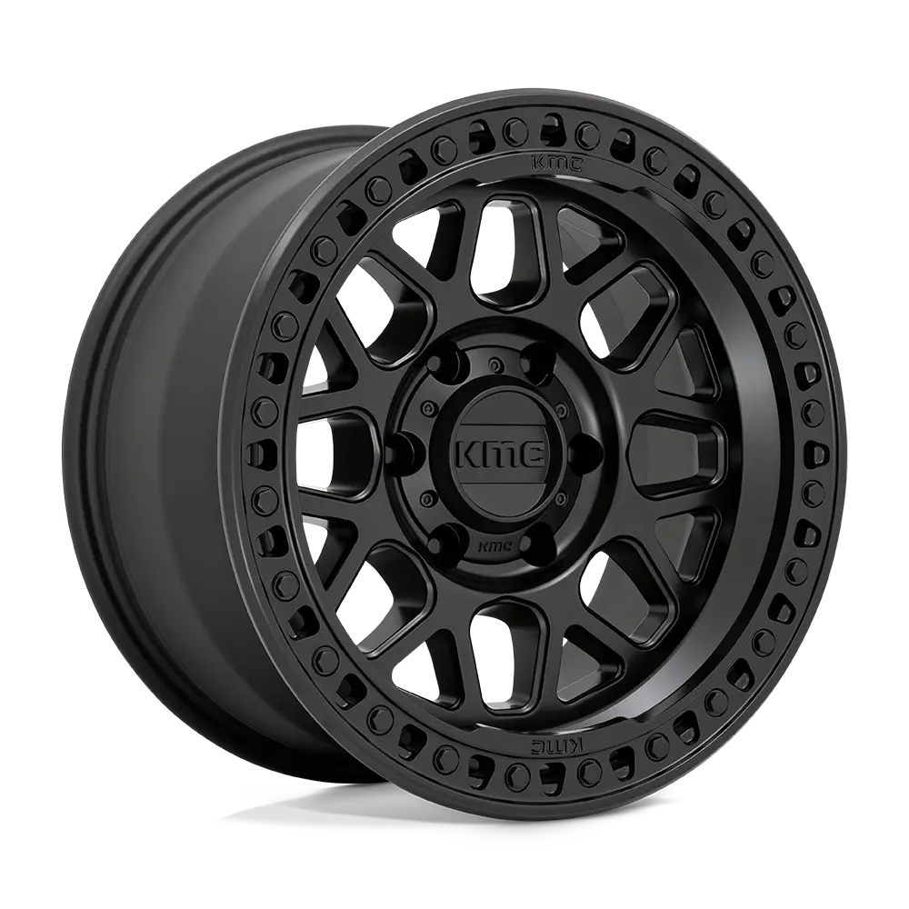 17X9 Satin Black 18Mm Kmc Wheel 1
