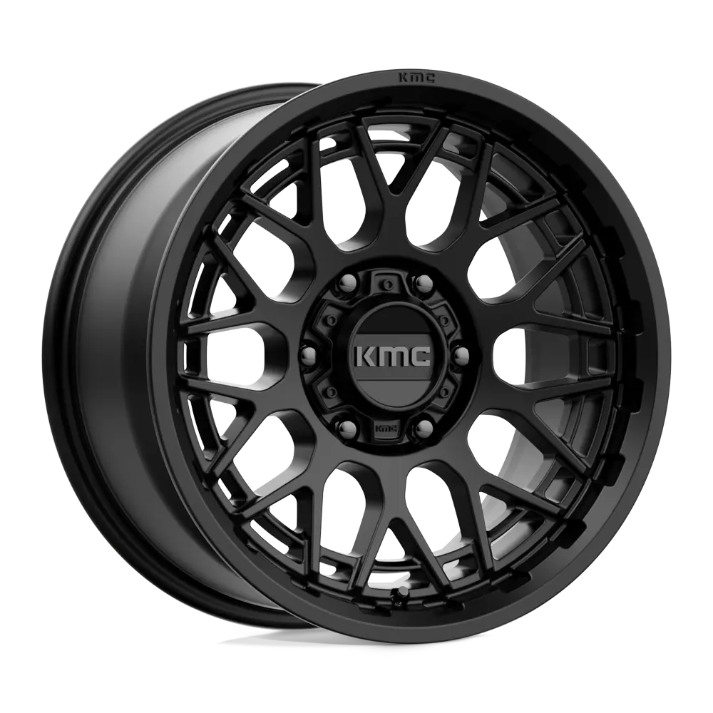 17X8.5 Satin Black 18Mm Kmc Wheel 1