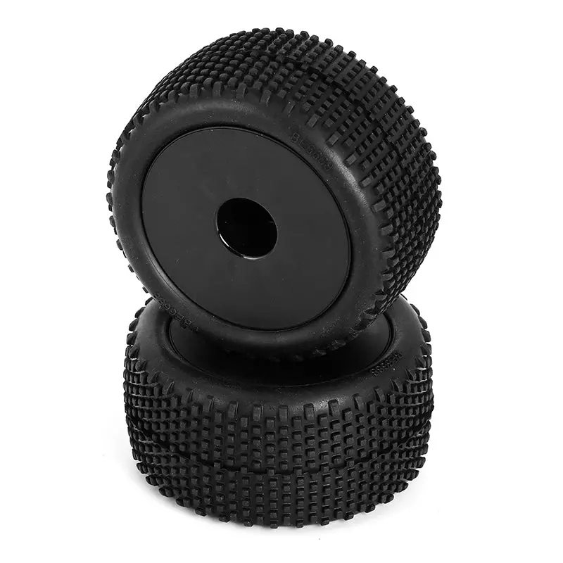 Lc Racing Block Pin Truggy Tires Mounted Black, 12Mm 2Pcs L6249 1