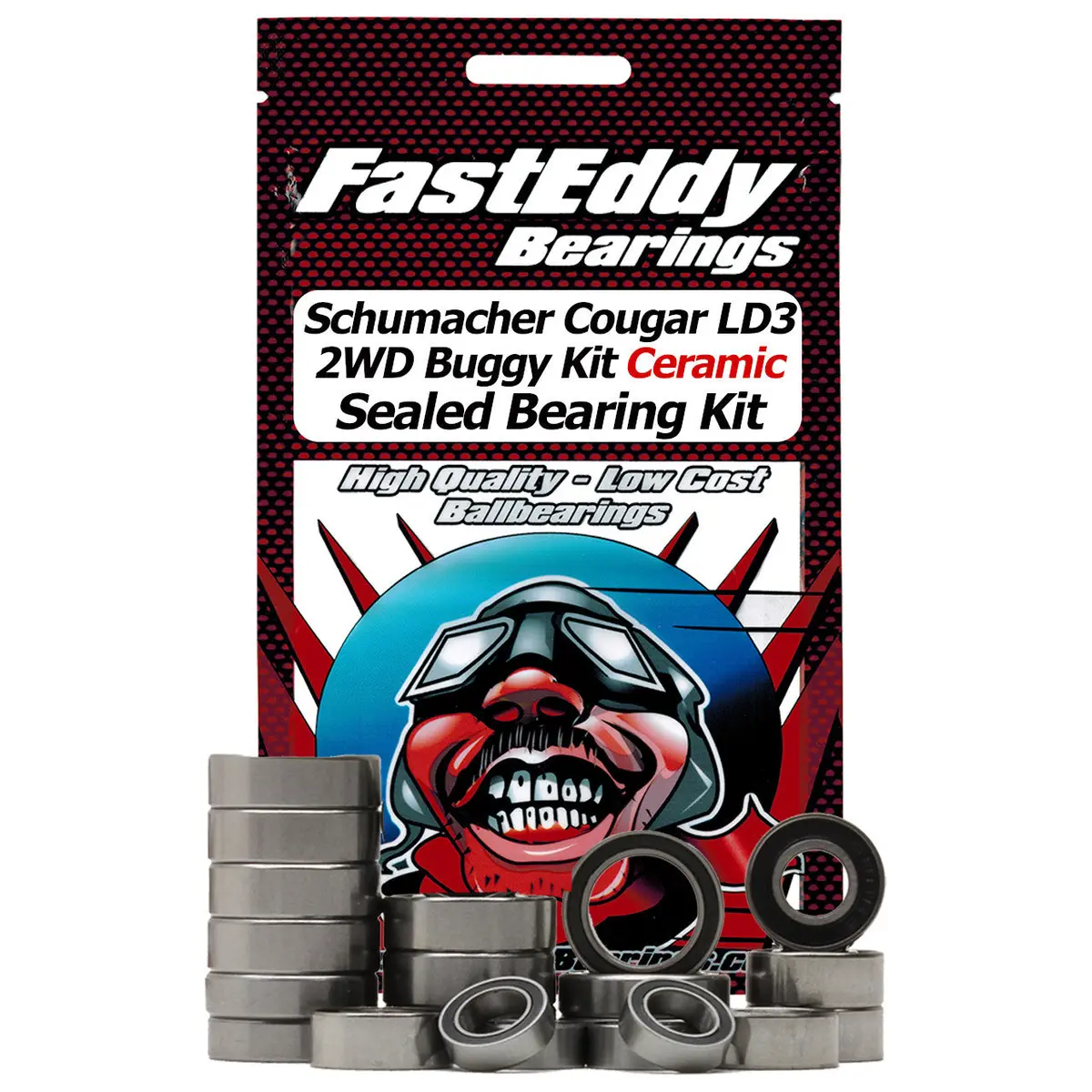 Fasteddy Schumacher Cougar Ld3 2Wd Buggy Kit Ceramic Sealed Bearing Kit Tfe8925 1