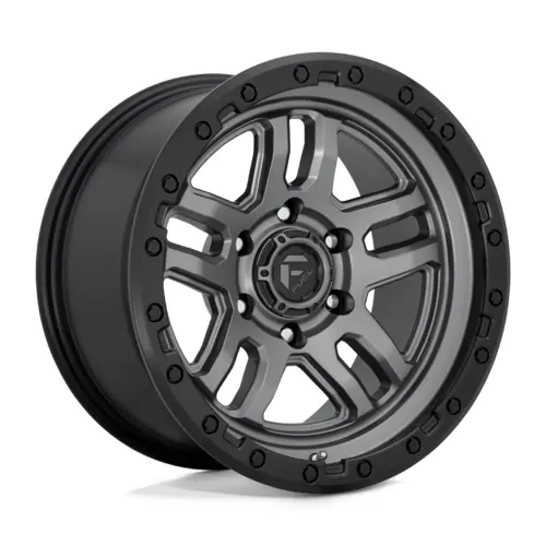 Fuel 1Pc D701 Αmmo Matt Gun Metal Black Bead Ring 20X9 4X4 1