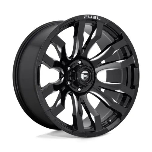 Fuel 1Pc D673 Blitz Gloss Black Milled 22X10 4X4 1