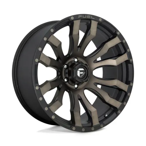 Fuel 1Pc D674 Blitz Matt Black Double Dark Tint 20X10 4X4 1