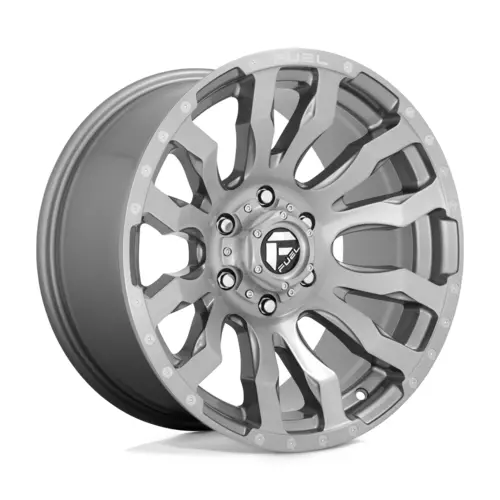 Fuel 1Pc D693 Blitz Brushed Gun Metal Tinted Clear 22X10 4X4 1