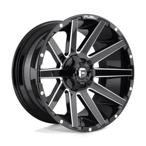Fuel 1Pc D615 Contra Gloss Black Milled 18X9 4X4 1