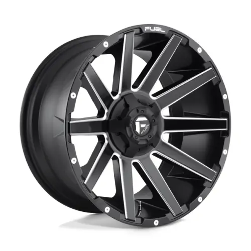 Fuel 1Pc D616 Contra Matt Black Milled 22X10 4X4 1