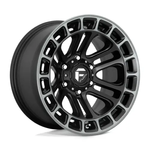 Fuel 1Pc D720 Heater Matt Black Double Dark Tint Machined 17X9 4X4 1