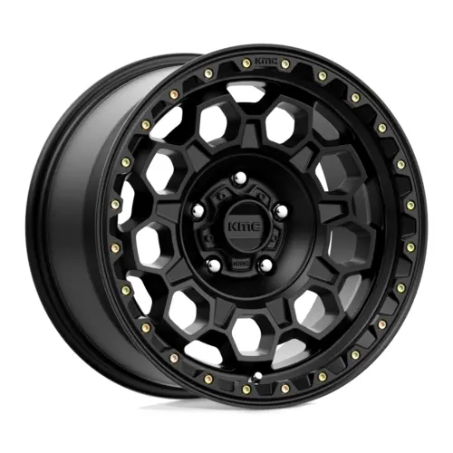 Kmc Km545 Trek Satin Black 17X8 4X4 1