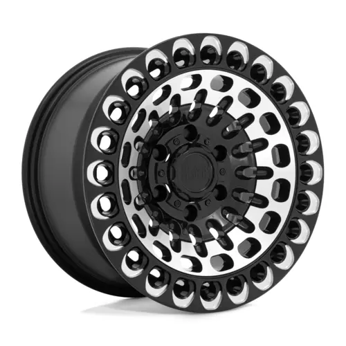 Black Rhino Labyrinth Gloss Black W/Machined Face Milling 17*9.5  4*4 1