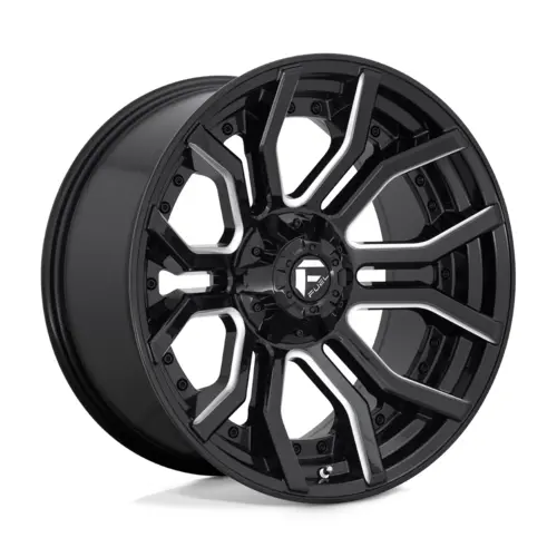 Fuel 1Pc D711 Rage Gloss Black Milled 20X9 4X4 1
