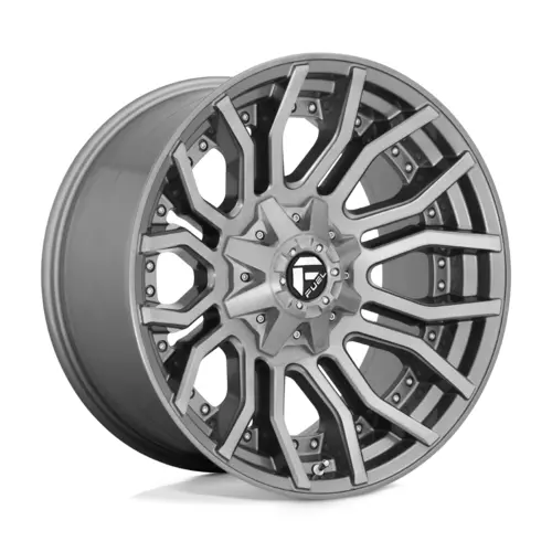 Fuel 1Pc D713 Rage Platinum Brushed Gun Metal Tinted Clear 20X9 4X4 1