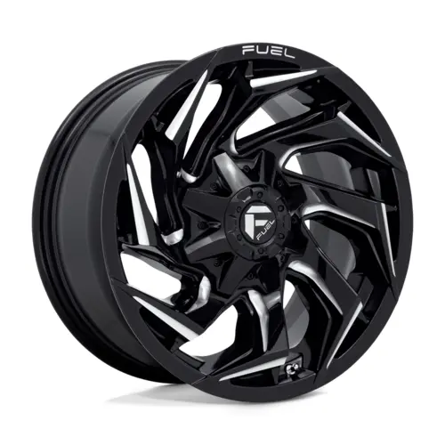 Fuel 1Pc D753 Reaction Gloss Black Milled 20X10 4X4 1