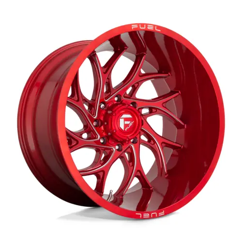 Fuel 1Pc D742 Runner Candy Red Milled 22X10 4X4 1