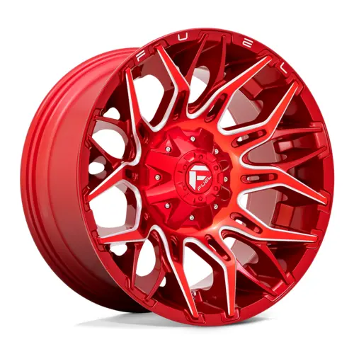Fuel 1Pc D771 Twitch Candy Red Milled 22X10 4X4 1