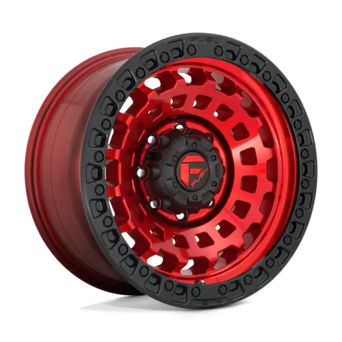 Fuel 1Pc D632 Zephyr Candy Red Black Bead Ring 20X9 4X4 1