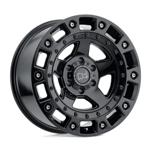 Black Rhino Cinco Gloss Black W/ Stainless Bolts 20*9.5  4*4 1