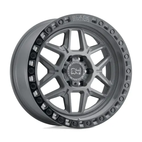 Black Rhino Kelso Battleship Gray Black Lip W/Edge 18*9  4*4 1