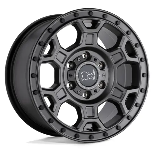 Black Rhino Midhill Matt Gun Metal Black Bolts 17*8 4*4 1