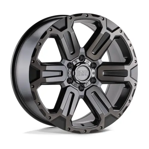 Black Rhino Wanaka Matt Gunmetal Brushed Face Gun Metal Tint 18*9  4*4 1