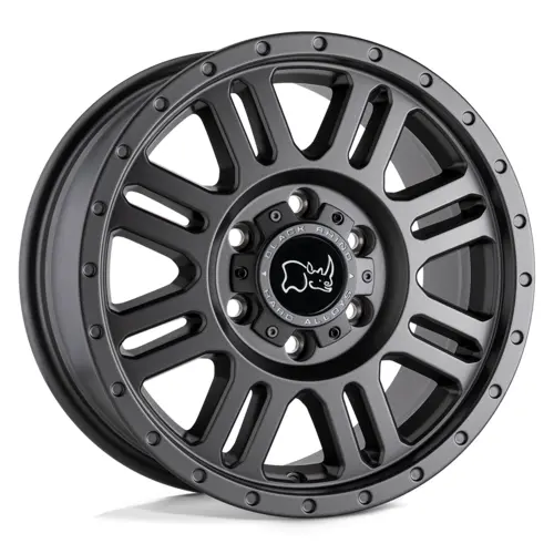 Black Rhino Yellowstone Matt Gun Metal 18*8 4*4 1