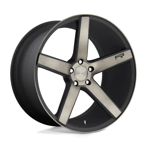 20X8.5 Matte Black Machined With Double Dark Tint 35Mm Niche 1Pc Wheel 2