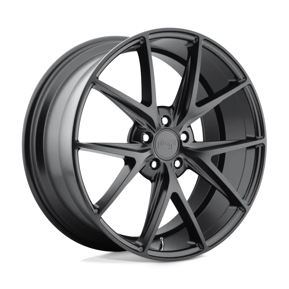 17x8 Inch Matte Black Alloy Wheel with 40mm Offset – Single Piece