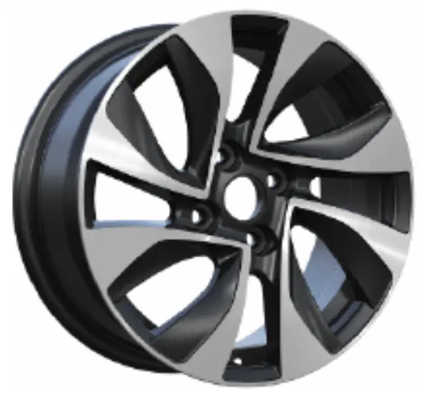 Replica For Citroen Peugeot 1177 Black Polish 16*6.5 1
