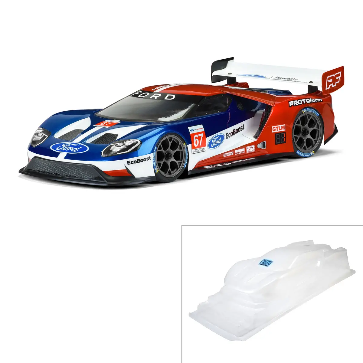 Ford Gt Light Weight Clear Body, 190Mm 1