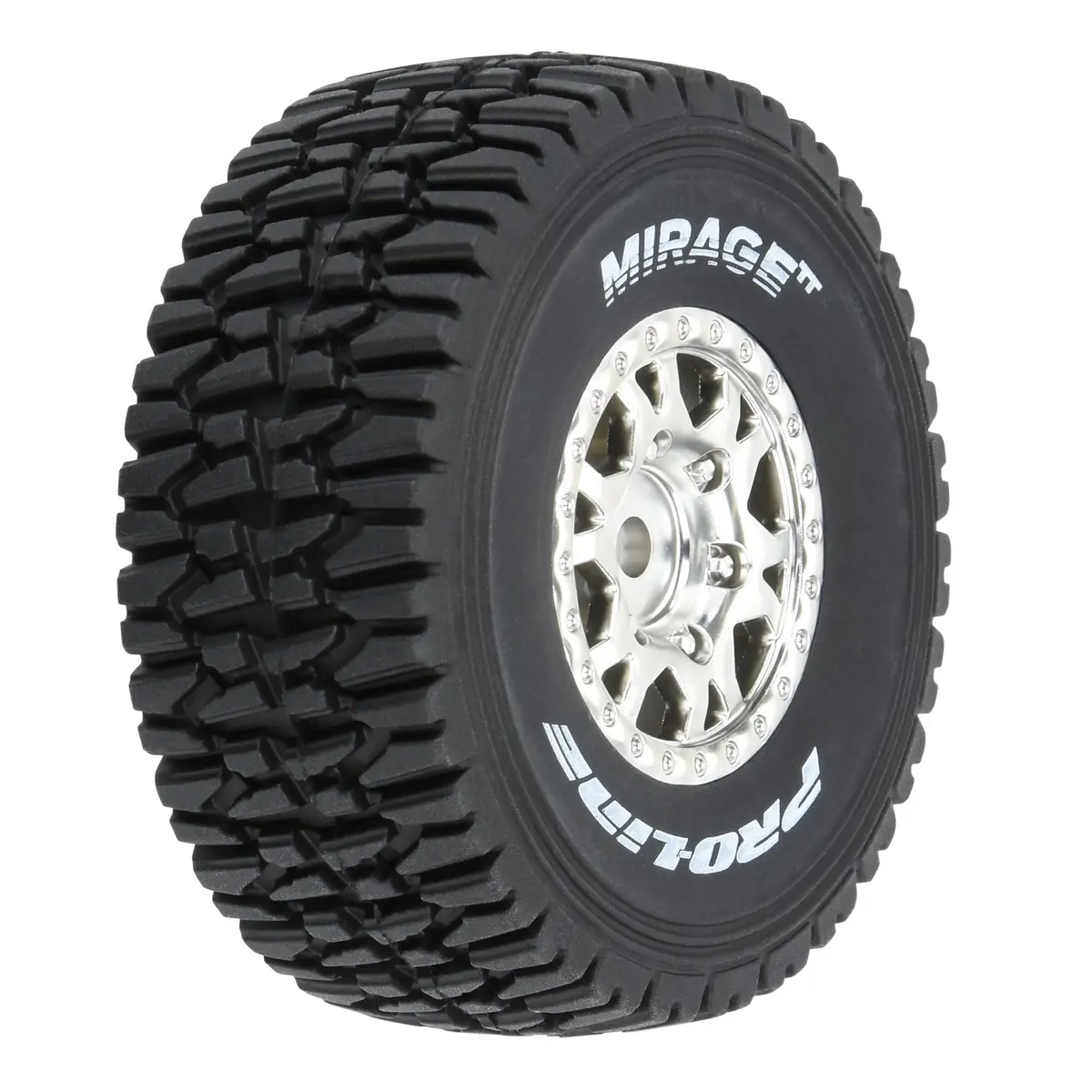 1/16 Mirage Tt F/R Tires Mtd 12Mm Silver Impulse (4): Mojave Grom Pro1025310 1