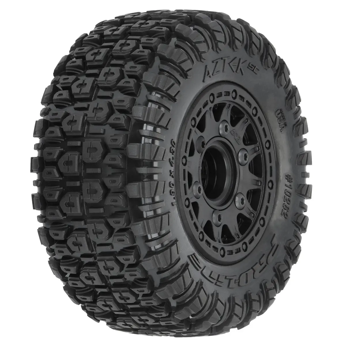 Pro-Line Racing 1/10 Aztek M2 F/R 2.2"/3.0" Sc Mtd 12Mm & 14Mm Black Raid Wheels (2) Pro1026210 1