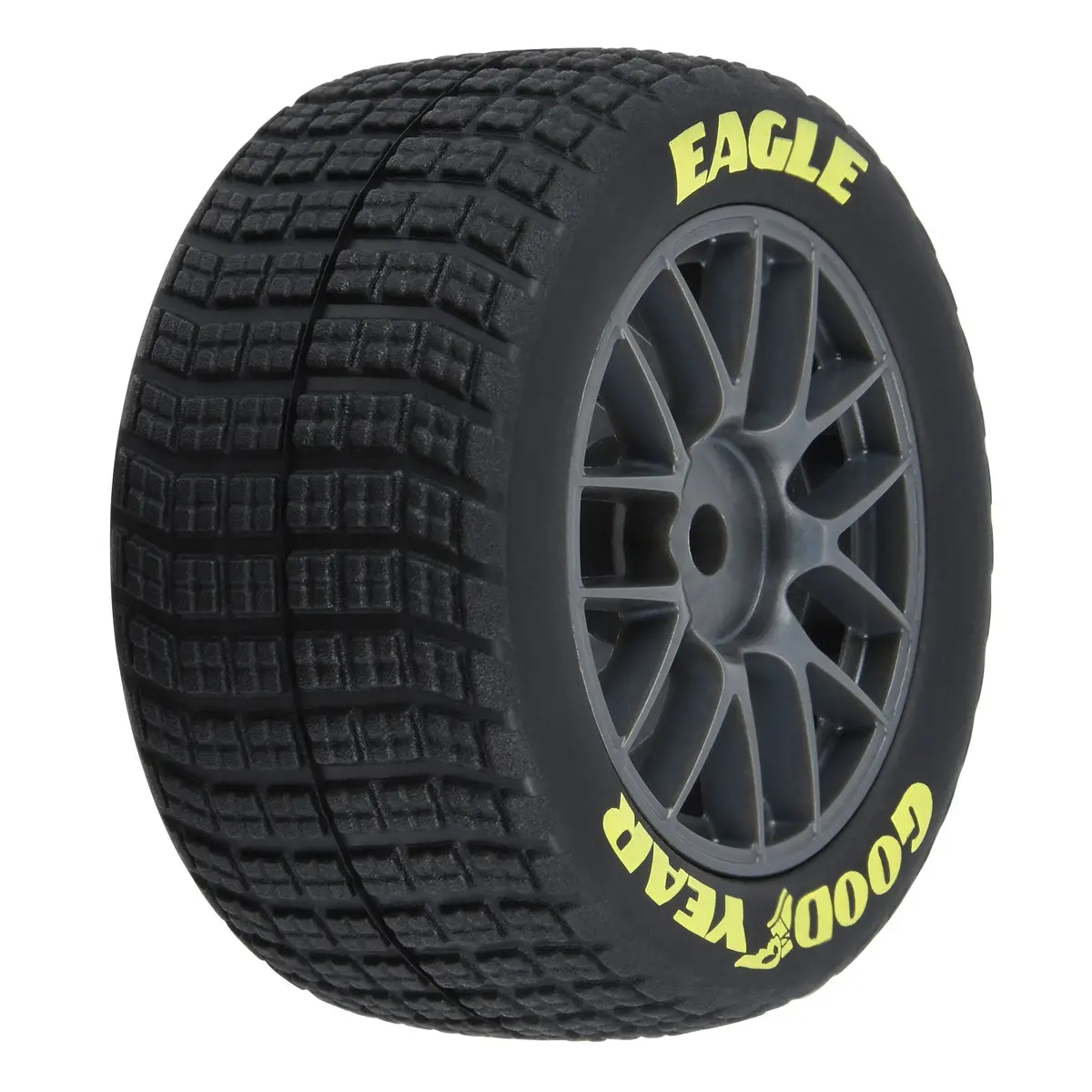 Goodyear Eagle Dirt Tire F/R Mtd Grey For Losi Nascar Race Car (4) Pro1030310 1