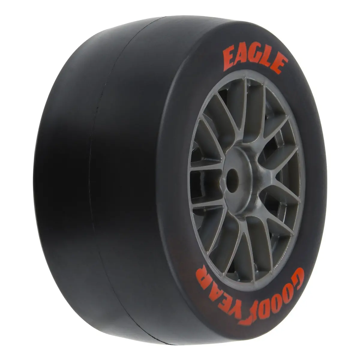 Goodyear Eagle Option Tire F/R Mtd Grey For Losi Nascar Race Car (4) Pro1030410 1