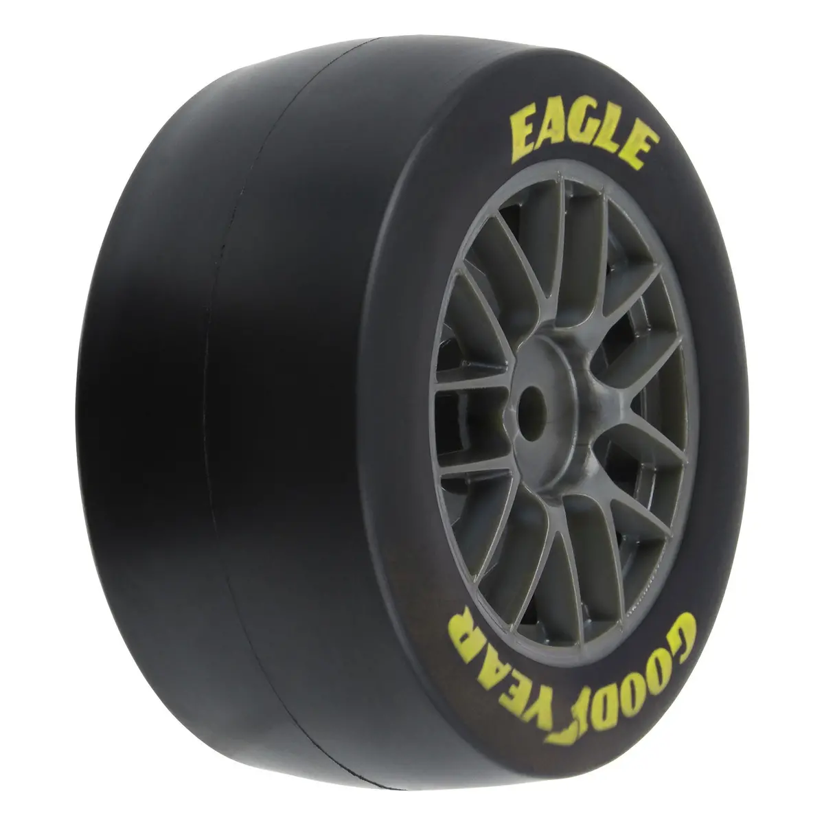 Goodyear Eagle Soft Tire F/R Mtd Grey For Losi Nascar Race Car (4) Pro1030411 1