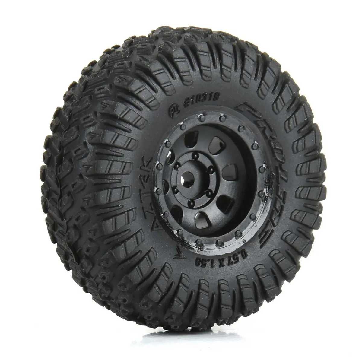 1/30 Aztek Front/Rear Mounted Black Clobber (4): Axial Scx30 Pro1031910 1