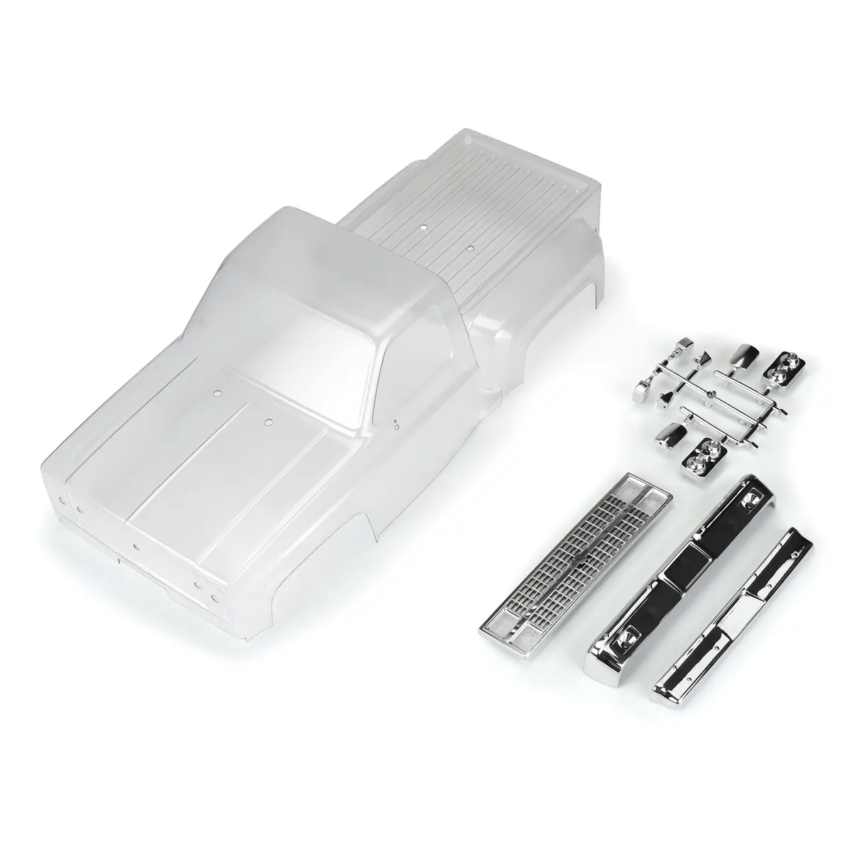 Pro-Line Racing 1982 Chevy K-10 Clear Body Set With Scale Molded Accssories Pro360000 1