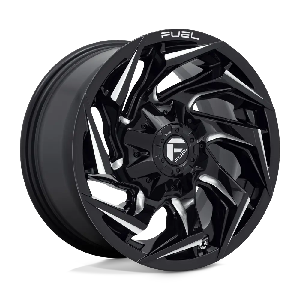 20X9 Gloss Black Milled 08Mm Fuel 1Pc Wheel 1