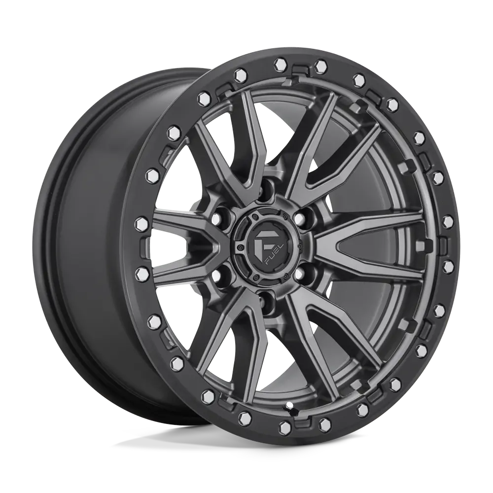18X9 Matte Gun Metal Black Bead Ring 20Mm Fuel 1Pc Wheel 1