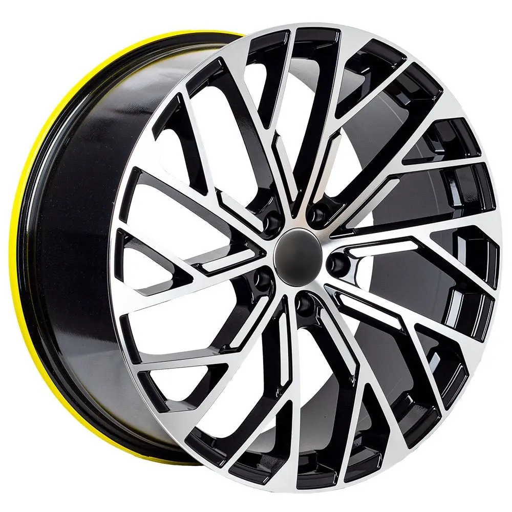 Replica For Audi 5086 Black Polish 18*8 1