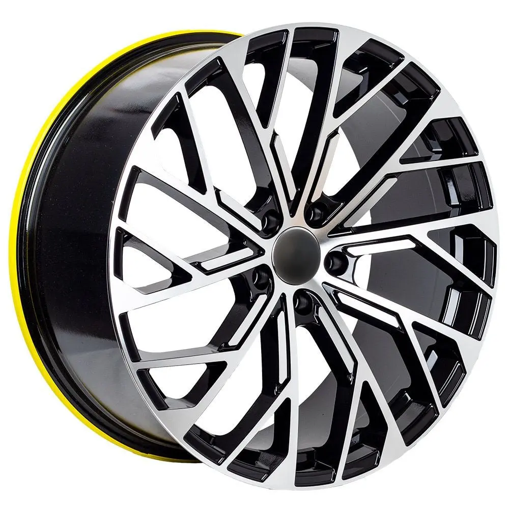 Replica For Audi 5086 Black Polish 19*8.5 1