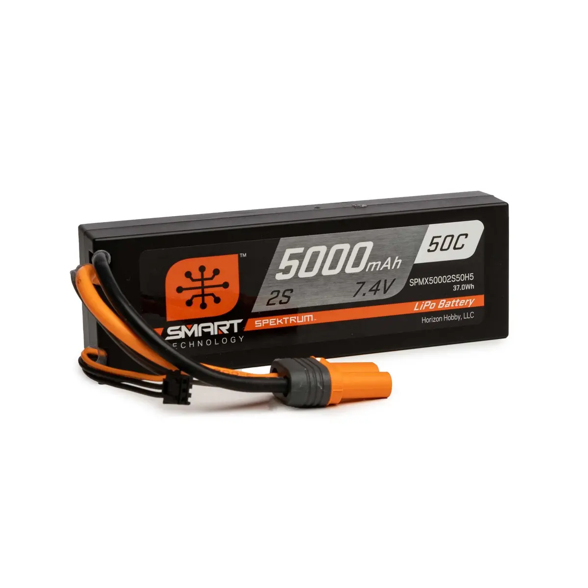 7.4V 5000Mah 2S 50C Smart Hardcase Lipo Battery: Ic5 Spmx50002s50h5 1
