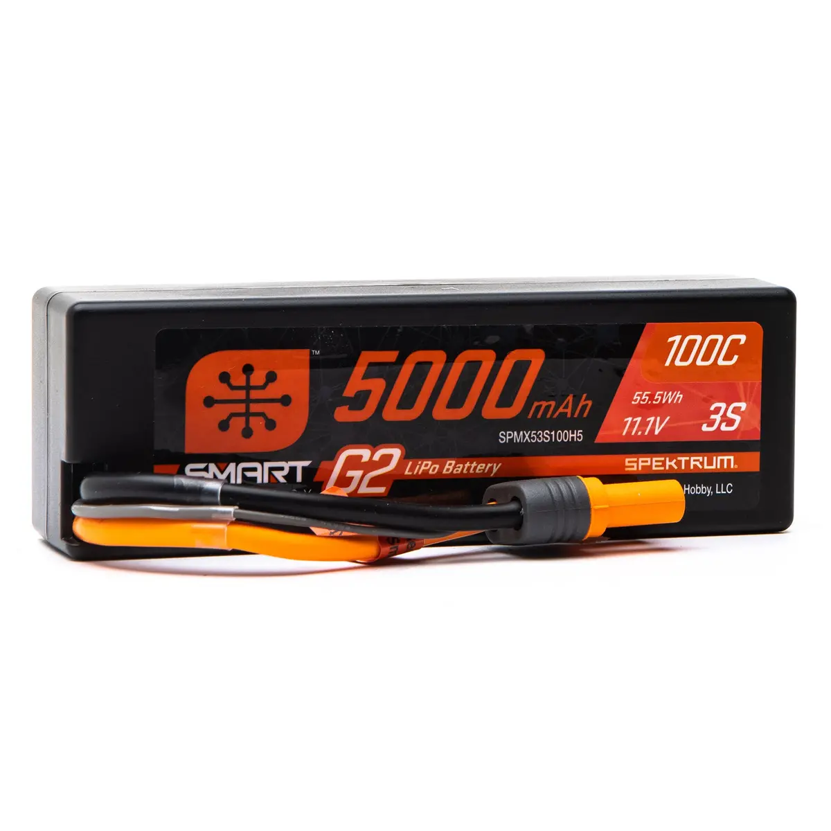 Spektrum 5000Mah 3S 11.1V Smart G2 Hard Case Lipo 100C Ic5 Spmx53s100h5 1