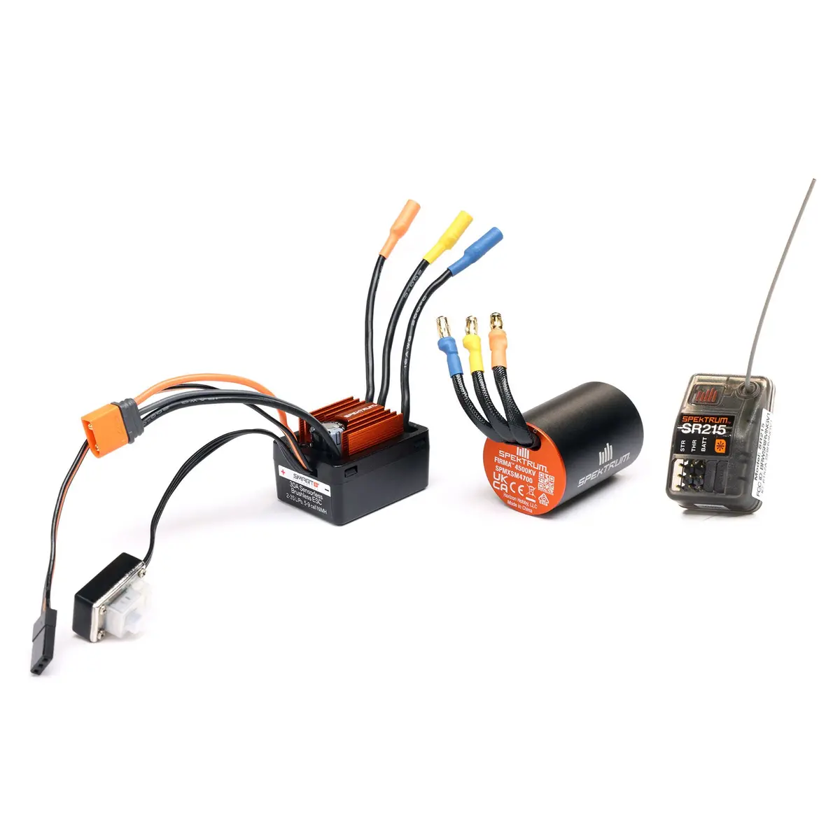 Spektrum Smart Bl Esc / Motor / Rx Combo: 1/12 Losi Nascar Awd Rc Racecar Spmxsemc25 1