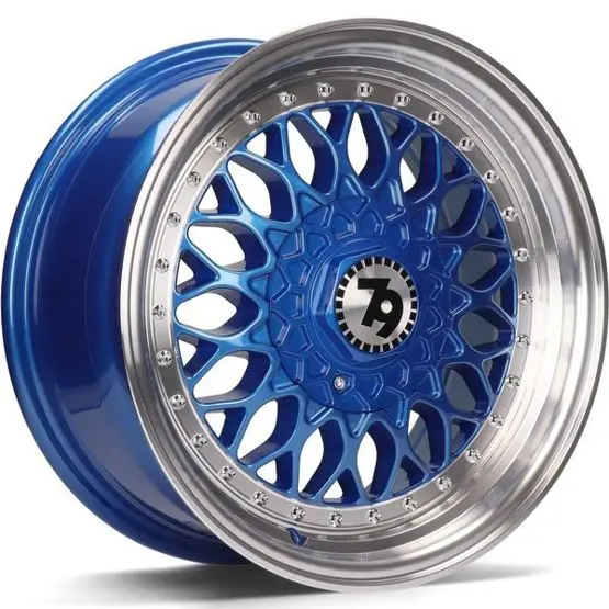 79Wheels Sv-E Blue Polished Lip 16*7 1